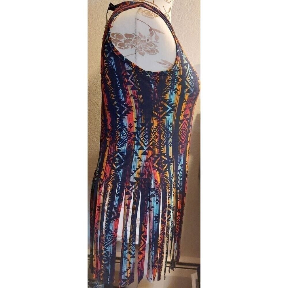 L & B lucky blessed filly Flair tank Swimsuit Cover Mini Dress Summer NEW - Picture 6 of 10